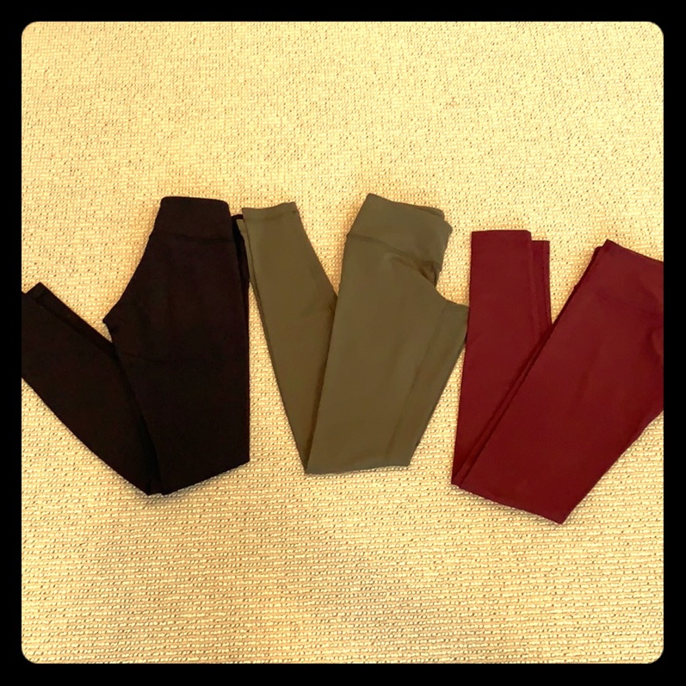 Lululemon Wunder Under Leggings (3 pairs)
